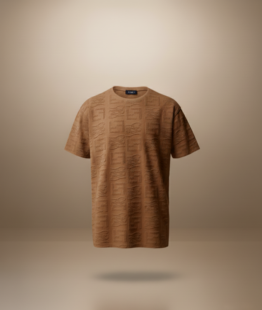 Tum BEND Towel Textured Classic Crew Neck Pullover Bronze