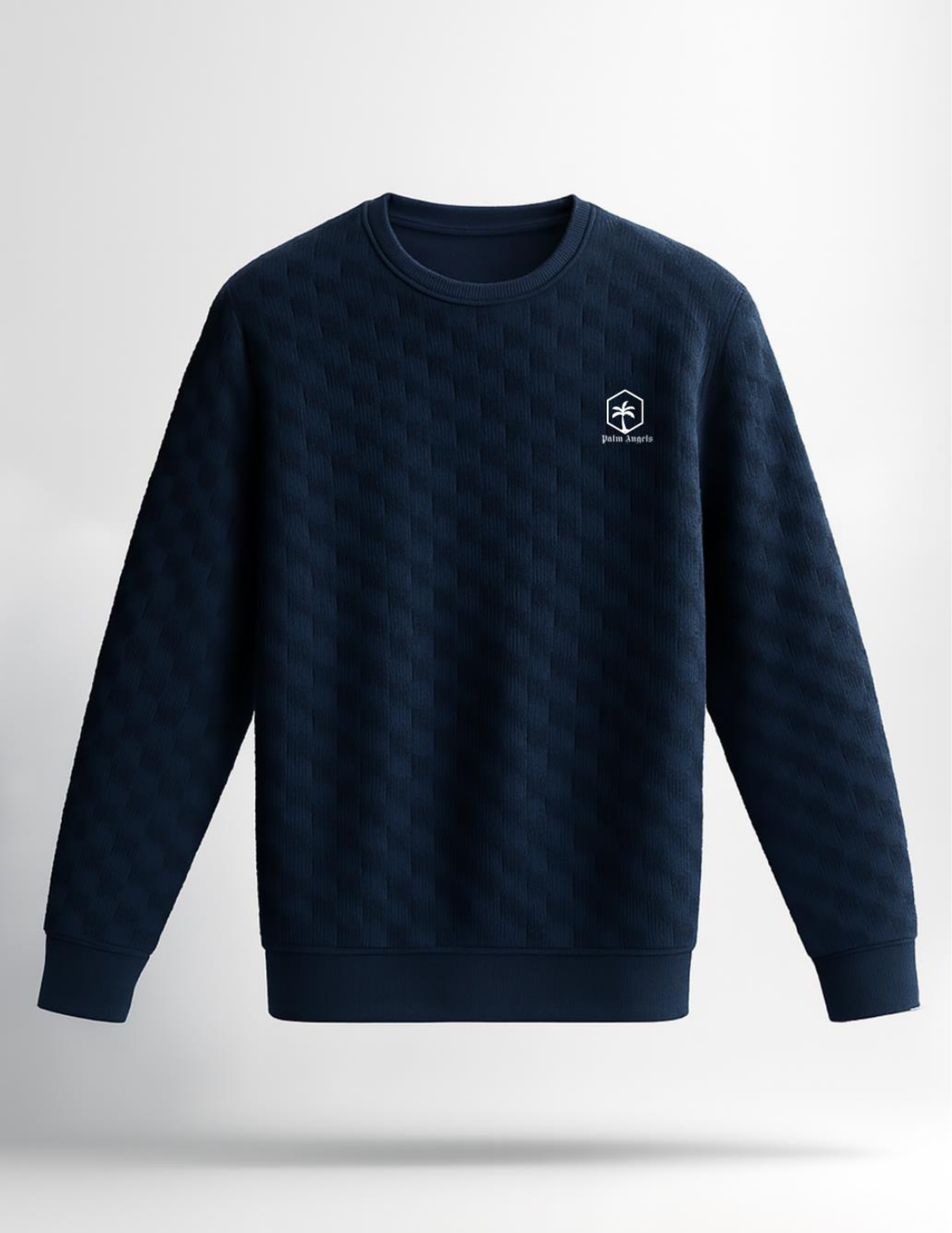 Palm Angels Dark Blue Towel Streetwear Knit