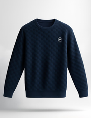 Palm Angels Dark Blue Towel Streetwear Knit