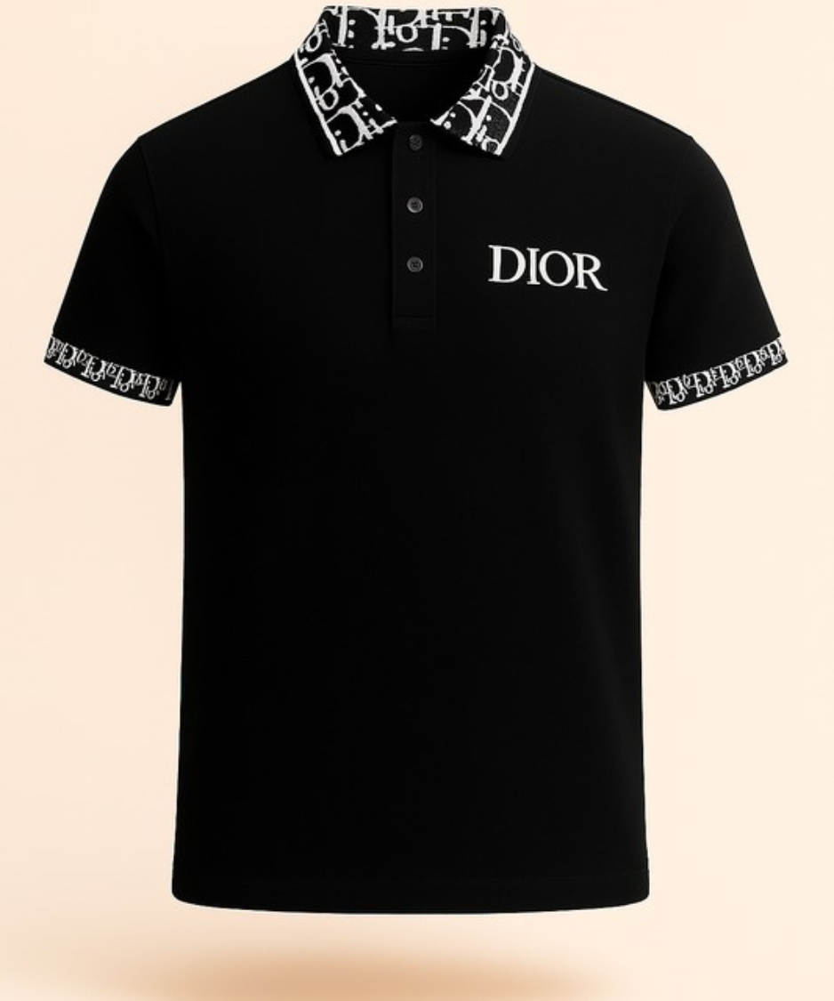 DIOR Printed Collar T-Shirt