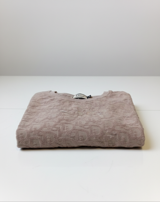 DD Classic Towel Textured Crew Neck Shirt Grey White