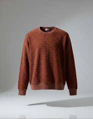 DD Classic Towel Textured Crew Neck Pullover Bronze