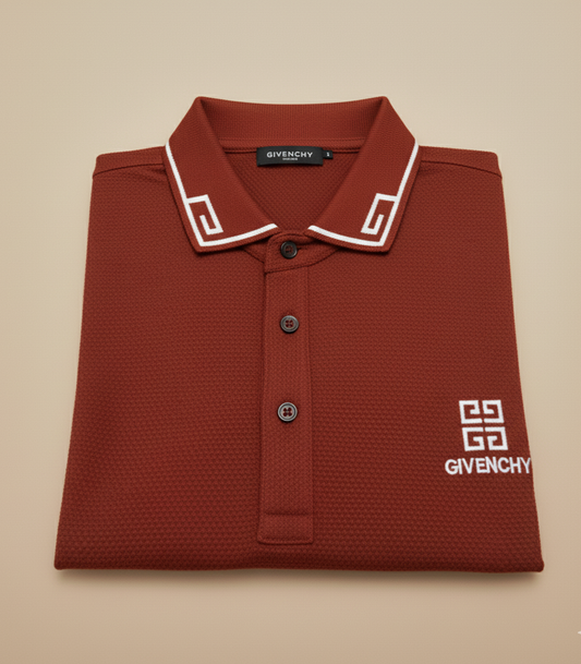 Givenchy  Rust Maroon  Polo-Shirt