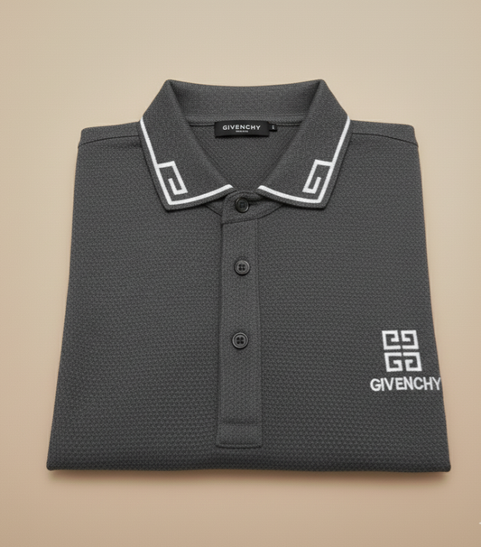 Givenchy Cahrcoal Grey Polo-Shirt