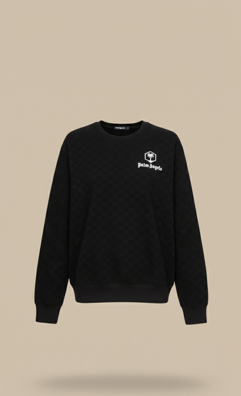 Palm Angels  Towel Streetwear Knit Black