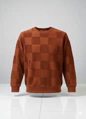 TUM BEND Towel Textured Classic Crew Neck Pullover