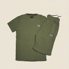 Green  Co-ord Set, Twisted cotton